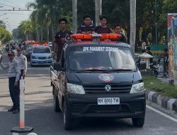Konvoi Relawan Damkar dan TSAK Palangka Raya Jadi Awal Gerakan Masif Sosialisasi Antisipasi Kebakaran