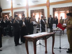Bupati Pulpis Lantik Pejabat Pengawas dan Fungsional Pertama