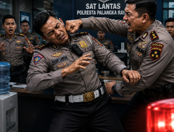 Arogan! Oknum Perwira Polisi Diduga Serang Kasat Lantas Palangka Raya, Gegara Anaknya Ditilang