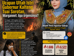 Saat Warga Berjibaku dengan Asap, Ucapan Ultah Istri Gubernur Kalteng Tuai Sorotan, Wargannet: Apa Urgensinya?