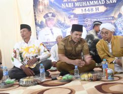 Bupati Pulpis Hadiri Safari Maulid di Masjid Baiturrahman Desa Tahai Baru