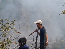 Karhutla Kepung Kampus UPR, BEM dan Ormawa FISIP Turun Langsung Jadi Relawan Pemadam