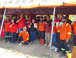Peduli Petugas Karhutla, DPC PDI Perjuangan Palangka Raya Salurkan Bantuan ke BPBD dan Relawan