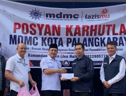 Prof. Bhayu Rhama Salurkan Donasi untuk Posyan MDMC Palangka Raya, Dukung Relawan Hadapi Karhutla dan Kabut Asap
