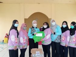 Ketua TP PKK Palangka Raya Serahkan Bantuan untuk Kader dan Warga di Posyandu