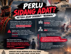 Asap Bukan Keadaan Normal, Pernyataan Kepala BNPB Disorot, Praktisi Hukum di Palangka Raya: Perlukah Sidang Adat?