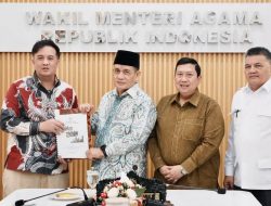 Bupati Lamandau Audensi dengan Wamen Kemenag RI Bahas Pembangunan Masjid Agung