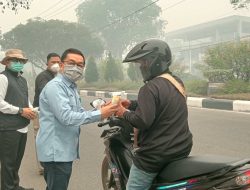 Pemko Palangka Raya Gencar Bagikan 5.000 Masker dan Susu